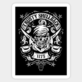 Trusty Shellback Skull and Swords Equator Crossing Naval Art Magnet